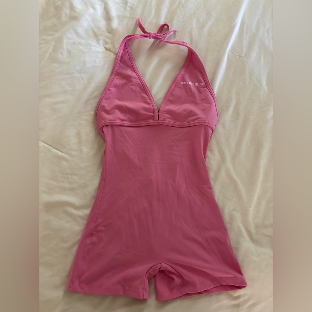 Pink pchee bum romper